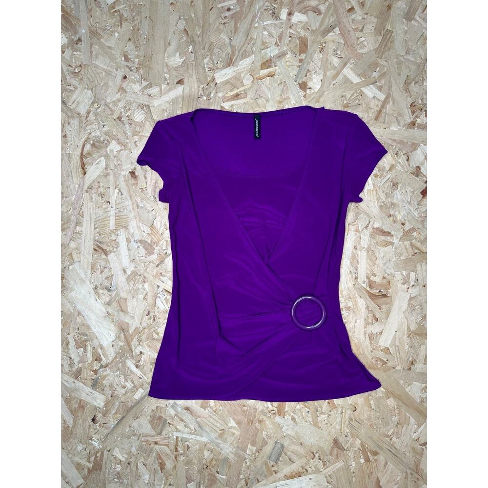 Jason Maxwell Vintage Y2K Women’s Purple Blouse Sz M